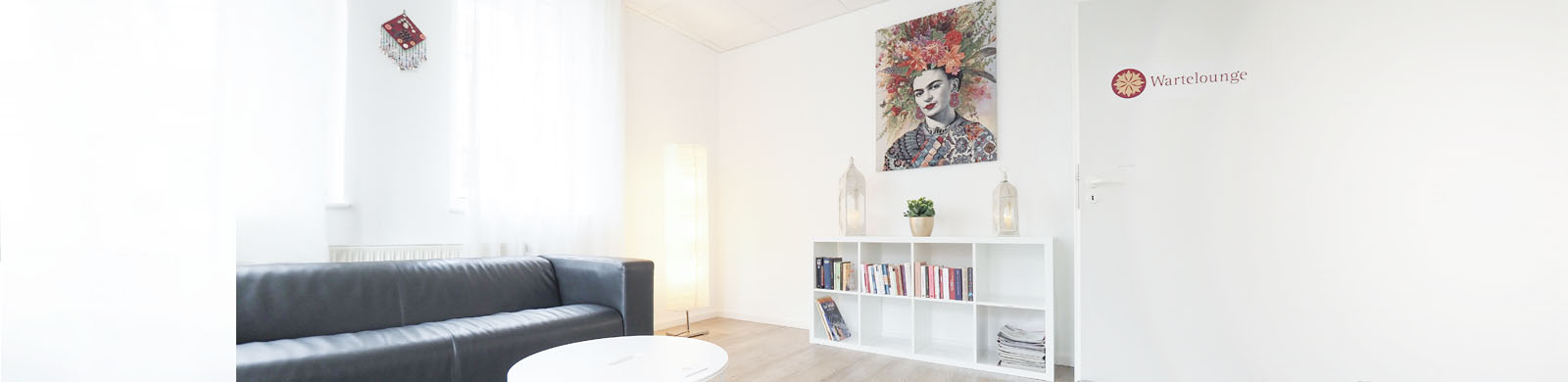 Blick in die Wartelounge